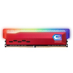 Kit Barrettes mémoire 16Go (2x8Go) DIMM DDR4 GeIL Orion RGB 3200Mhz AMD (Rouge)