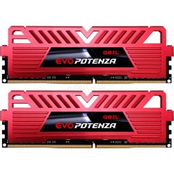 Kit Barrettes mémoire 16Go (2x8Go) DIMM DDR4 GeIL Evo Potenza 3600Mhz (Rouge)