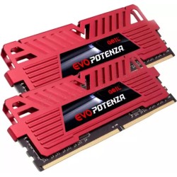 Kit Barrettes mémoire 16Go (2x8Go) DIMM DDR4 GeIL Evo Potenza 3200Mhz (Rouge)