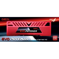 Barrette mémoire 8Go DIMM DDR4 GeIL Evo Potenza 3200Mhz (Rouge)