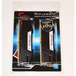 Kit Barrettes mémoire 16Go (2x8Go) DIMM DDR4 G.Skill Ripjaws V  3600Mhz (Noir)