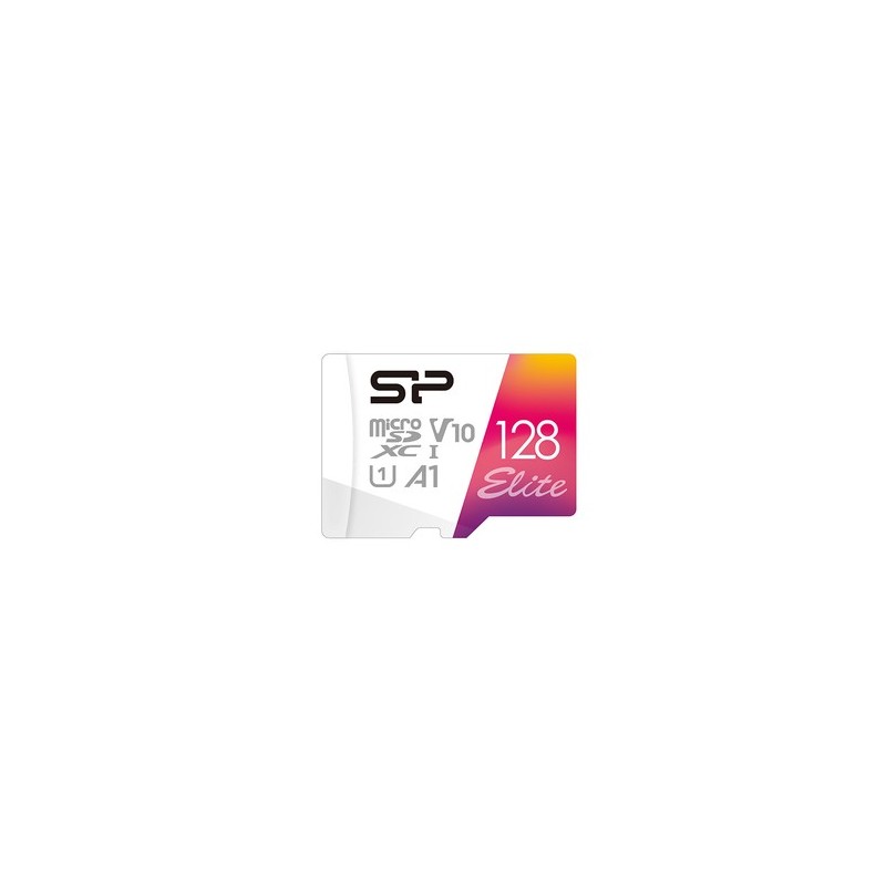 Carte mémoire Micro SD Silicon Power Elite - 128Go avec adaptateur