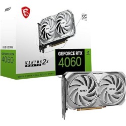 Carte Graphique Nvidia MSI GeForce RTX 4060 Ventus 2X White OC 8Go