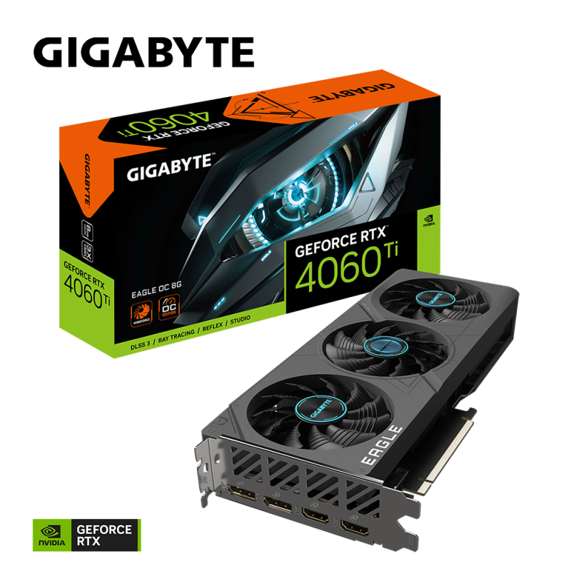 Carte Graphique Nvidia Gigabyte GeForce RTX 4060 Ti Eagle OC 8Go