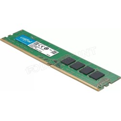 Barrette mémoire 32Go DIMM DDR4 Crucial  3200Mhz (Vert)