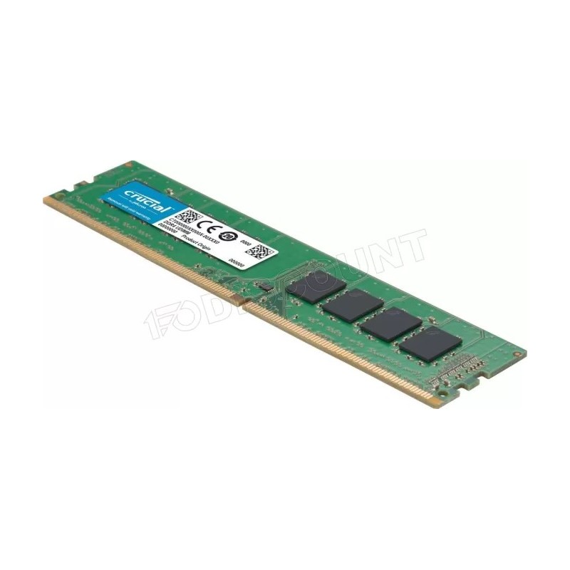 Barrette mémoire 32Go DIMM DDR4 Crucial  3200Mhz (Vert)