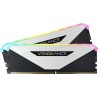 Kit Barrettes mémoire 32Go (2x16Go) DIMM DDR4 Corsair Vengeance RT RGB  3600Mhz (Noir/Blanc)