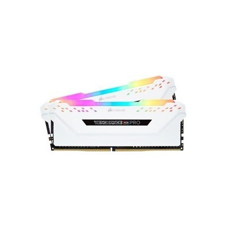 Kit Barrettes mémoire 32Go (2x16Go) DIMM DDR4 Corsair Vengeance Pro SL RGB 3600Mhz (Blanc)