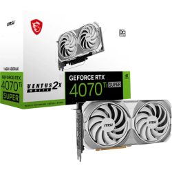 Carte Graphique Nvidia MSI GeForce RTX 4070 Ti Super Ventus 2X White OC 16Go