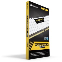 Kit Barrettes mémoire 32Go (2x16Go) DIMM DDR4 Corsair Vengeance LPX  3200Mhz (Blanc)