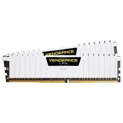 Kit Barrettes mémoire 32Go (2x16Go) DIMM DDR4 Corsair Vengeance LPX  3200Mhz (Blanc)