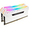 Kit Barrettes mémoire 16Go (2x8Go) DIMM DDR4 Corsair Vengeance Pro RGB  3600Mhz (Blanc) optimisé Intel