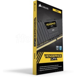 Kit Barrettes mémoire 16Go (2x8Go) DIMM DDR4 Corsair Vengeance LPX  3600Mhz (Noir) optimisé Intel