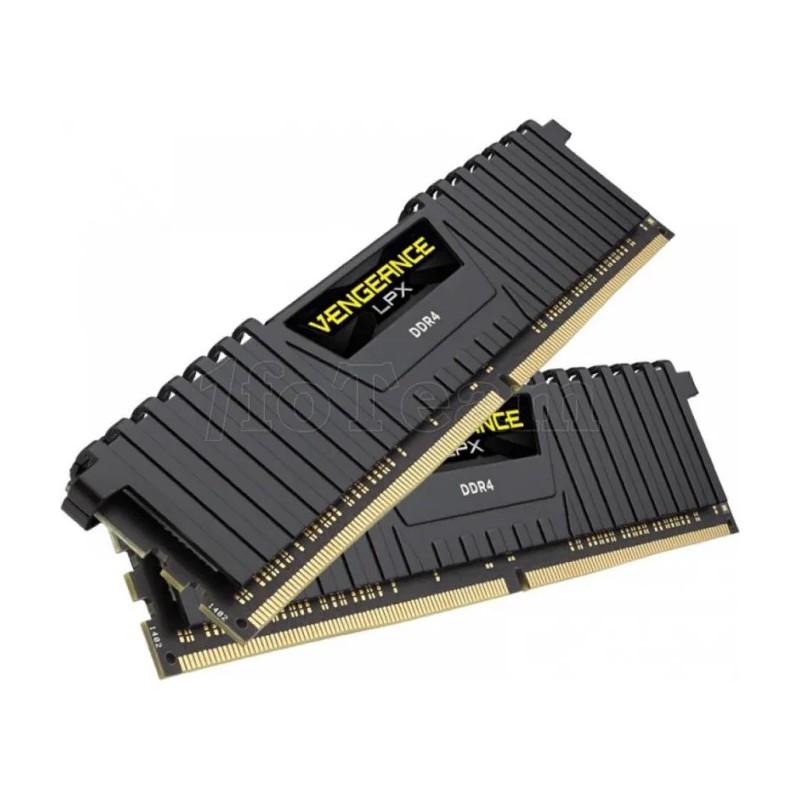 Kit Barrettes mémoire 16Go (2x8Go) DIMM DDR4 Corsair Vengeance LPX  3600Mhz (Noir) optimisé Intel