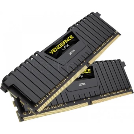 Kit Barrettes mémoire 16Go (2x8Go) DIMM DDR4 Corsair Vengeance LPX  3600Mhz (Noir) optimisé Intel