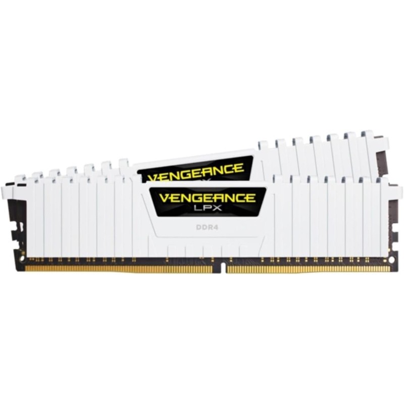 Kit Barrettes mémoire 16Go (2x8Go) DIMM DDR4 Corsair Vengeance LPX  3200Mhz (Blanc)