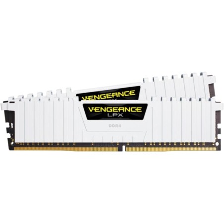 Kit Barrettes mémoire 16Go (2x8Go) DIMM DDR4 Corsair Vengeance LPX  3200Mhz (Blanc)