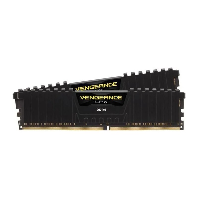 Kit Barrettes mémoire 16Go (2x8Go) DIMM DDR4 Corsair Vengeance LPX  3600Mhz (Noir) optimisé Ryzen