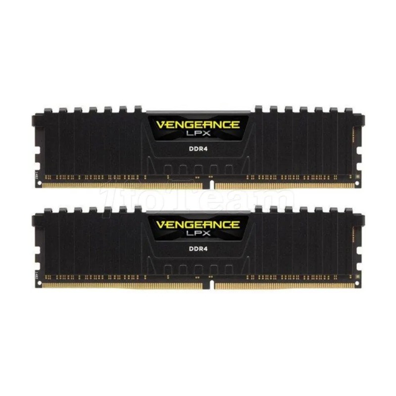 Kit Barrettes mémoire 16Go (2x8Go) DIMM DDR4 Corsair Vengeance LPX  3200Mhz (Noir)