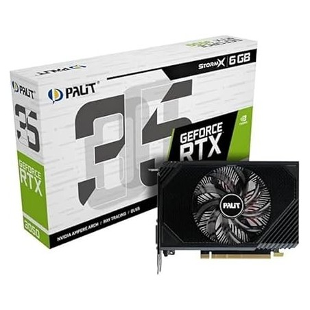 Carte Graphique Nvidia Palit GeForce RTX 3050 StormX 6Go Mini ITX