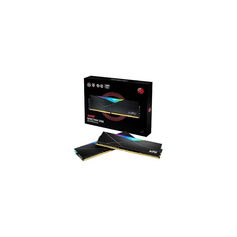 Barrette mémoire 8Go DIMM DDR4 Adata XPG SpectriX D50 RGB  3600Mhz (Noir)