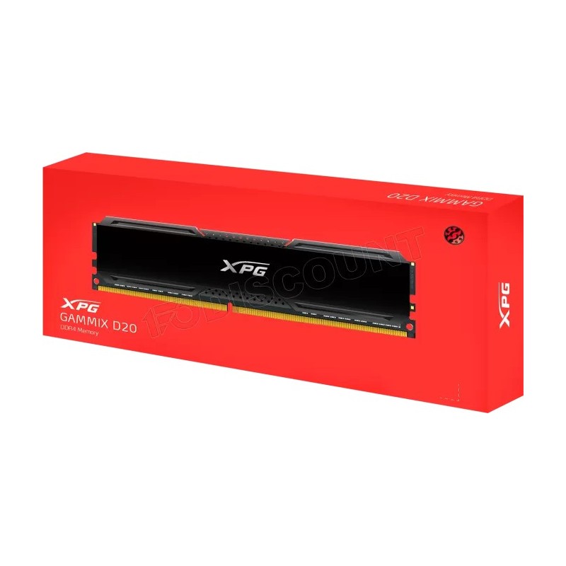 Barrette mémoire 8Go DIMM DDR4 Adata XPG GammiX D20  3600Mhz (Noir)