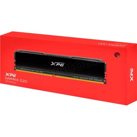 Barrette mémoire 8Go DIMM DDR4 Adata XPG GammiX D20  3600Mhz (Noir)