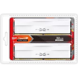 Kit Barrettes mémoire 32Go (2x16Go) DIMM DDR5 Silicon Power XPower Zenith 6000Mhz (Blanc)