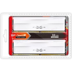 Kit Barrettes mémoire 32Go (2x16Go) DIMM DDR5 Silicon Power XPower Zenith 5600Mhz (Blanc)