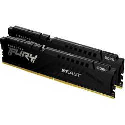 Kit Barrettes mémoire 32Go (2x16Go) DIMM DDR5 Kingston Fury Beast  5200MHz CL36 (Noir)