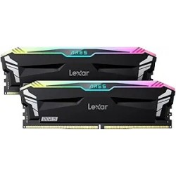 Kit Barrettes mémoire 32Go (2x16Go) DIMM DDR5 Lexar Ares RGB 6800MHz (Noir)