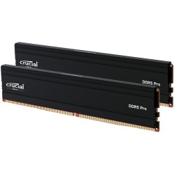 Kit Barrettes mémoire 48Go (2x24Go) DIMM DDR5 Crucial Pro 6000MHz (Noir)