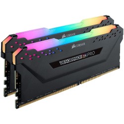 Kit Barrettes mémoire 16Go (2x8Go) DIMM DDR4 Corsair Vengeance Pro RGB  3200Mhz (Noir)