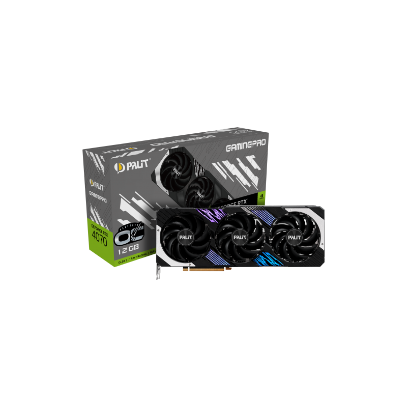 Carte Graphique Nvidia Palit GeForce RTX 4070 GamingPro OC 12Go