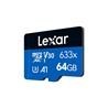 Carte mémoire Micro SD Lexar 633x - 64Go