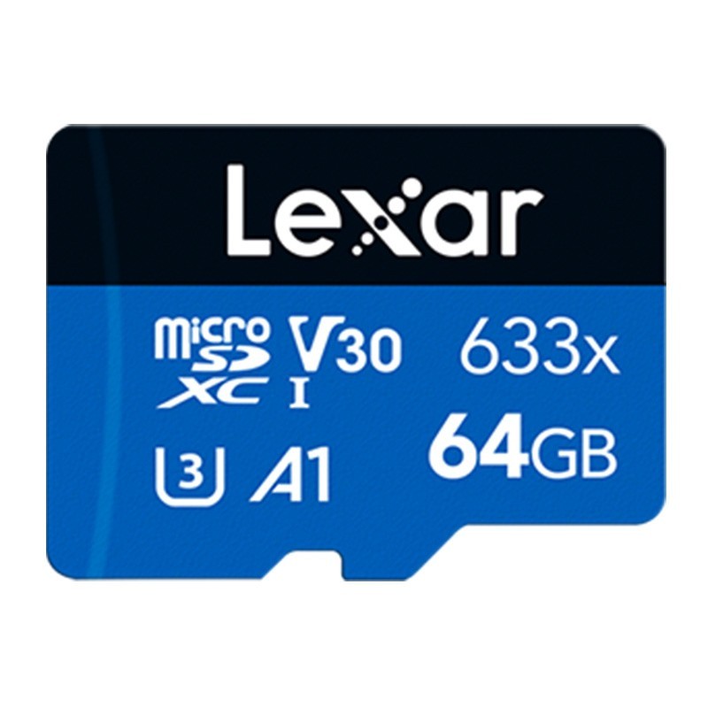 Carte mémoire Micro SD Lexar 633x - 64Go