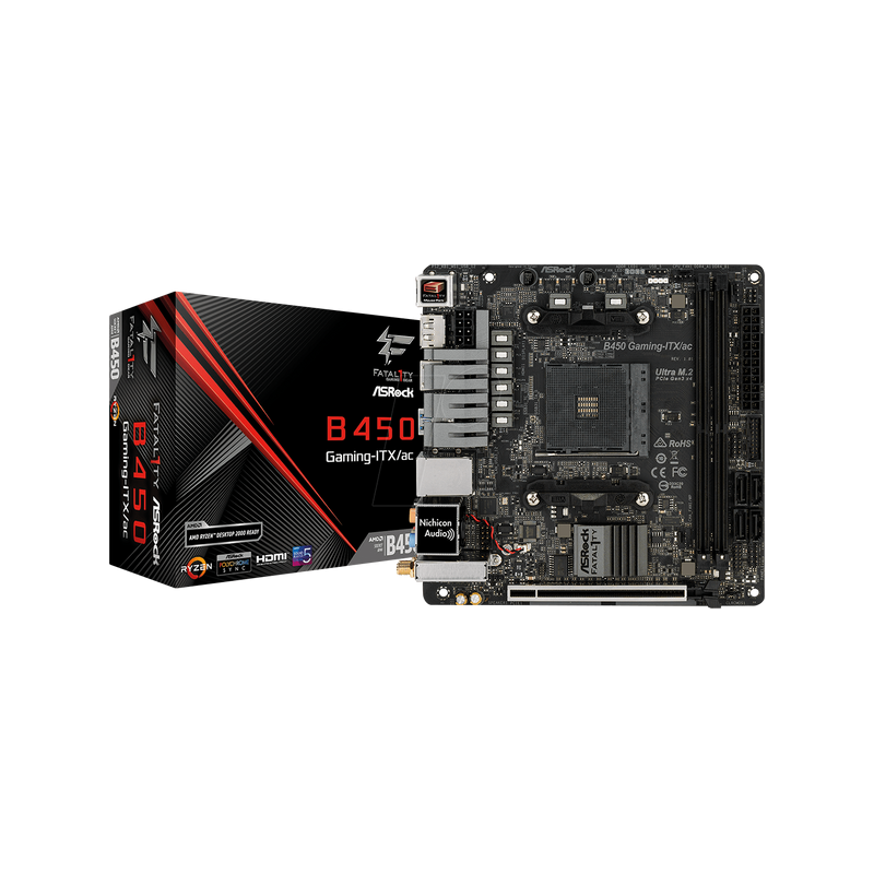 Carte Mère ASRock B450 Gaming-ITX/AC (AM4) Mini-ITX