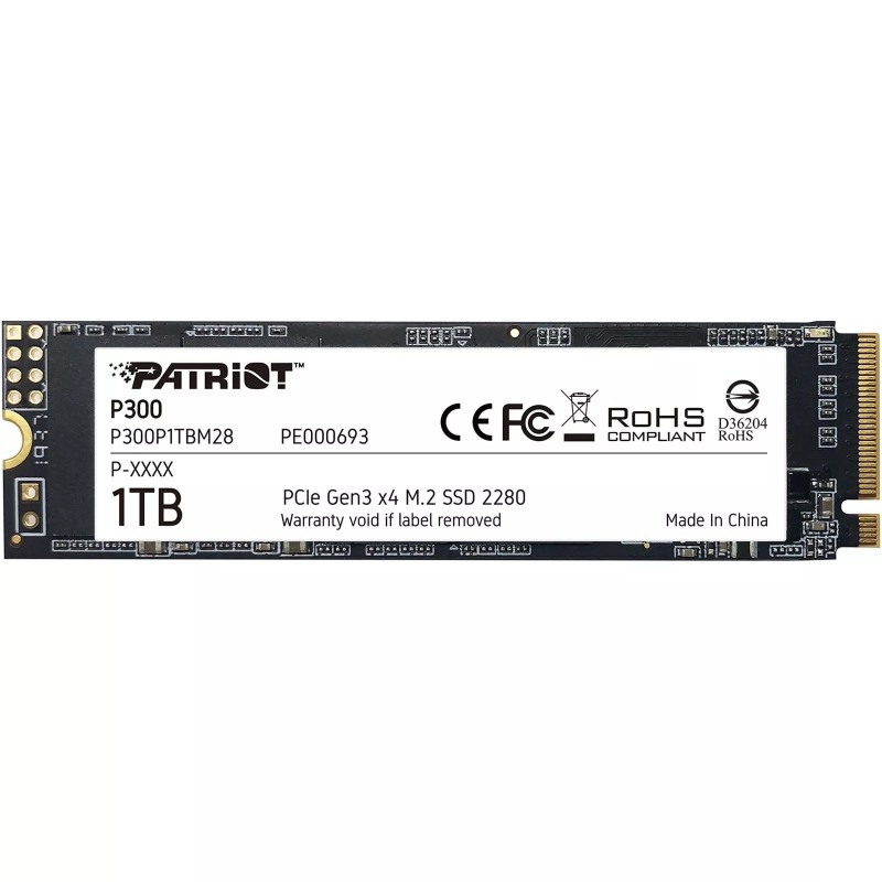 Disque SSD Patriot P300 1To  - M.2 NVMe Type 2280